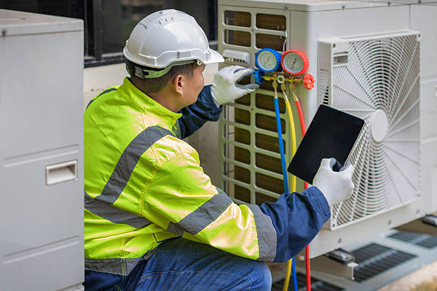 Professional Hvac technician working in Monon, IN
